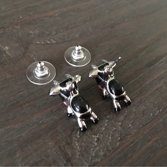 Betsey Johnson Cow Stud Earrings - Picture 6 of 7